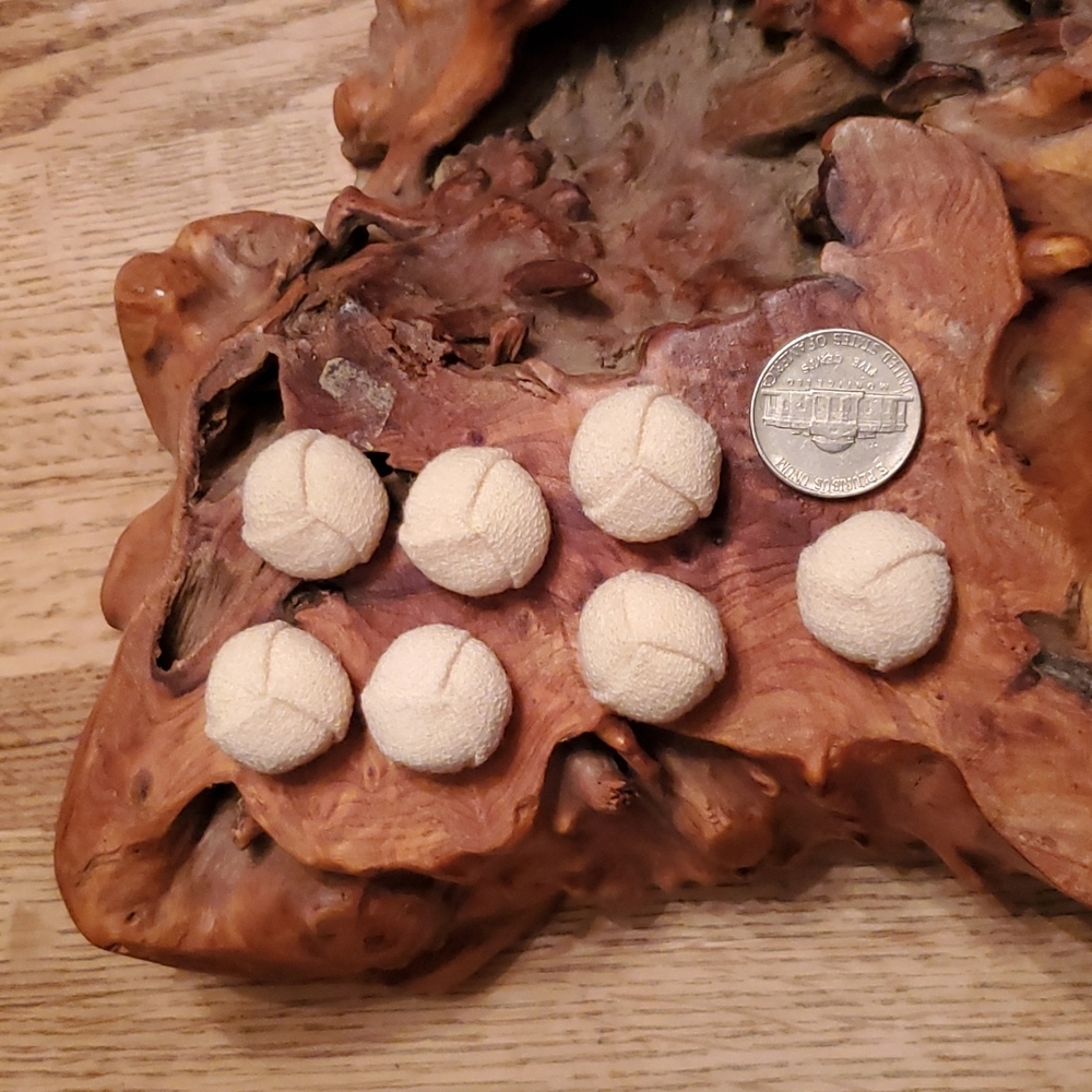 Vintage handmade fabric buttons